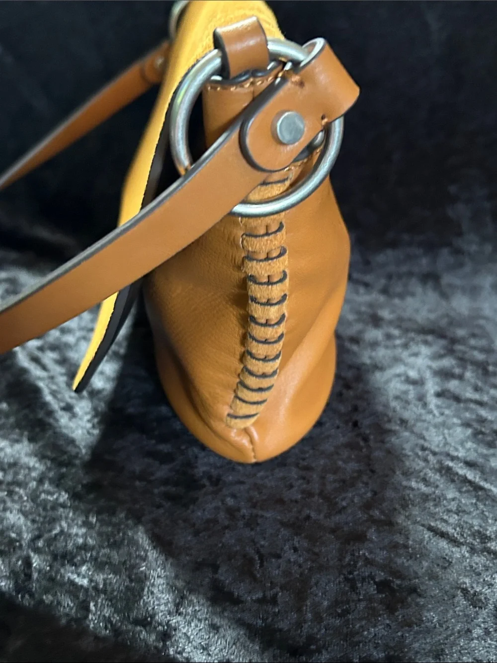 Treasure & Bond- Sleek Mustard Crossbody Bag - Women's Shoulder Purse